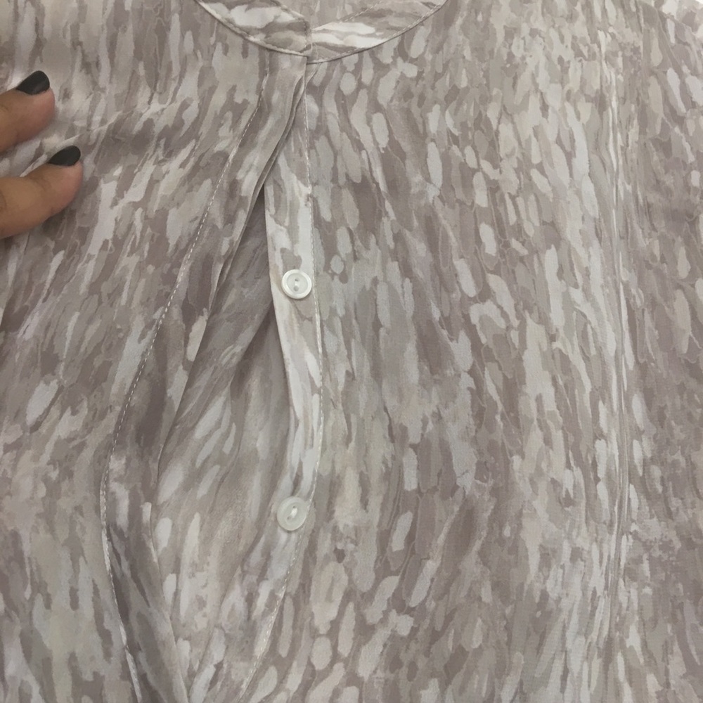 A.n.a pattern button front blouse - Picture 7 of 8